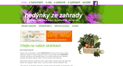 Desktop Screenshot of bedynkyzezahrady.cz