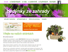 Tablet Screenshot of bedynkyzezahrady.cz